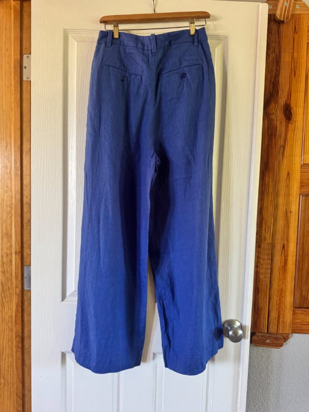 Madewell The Harlow Linen Wide-leg pant, Size 8, GUC - Picture 2 of 7